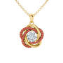 Birthstone Love Knot Pendant with FREE Matching Earrings 12709 0025 s july