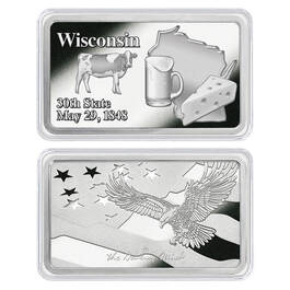 America the Beautiful Silver Plated Ingot Collection 11985 0014 zw WI