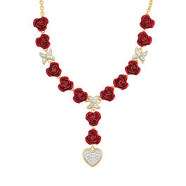 A Dozen Roses Diamond Kiss Necklace 11875 0017 b necklace