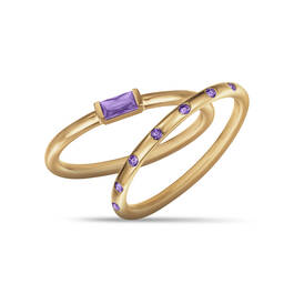 Double My Dazzle Birthstone Ring Set 11572 0013 b february
