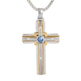 Birthstone Salvation Mens Pendant 6007 001 8 9