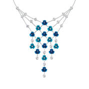 Blue Wave Floral Necklace 12121 0025 a main