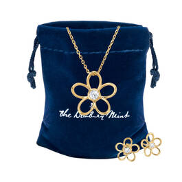 Michael O Connor Limited Edition Diamond Flower Set 11142 1988 g giftpouch