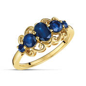 Neptune Blue Sapphire 9kt Gold Ring 12517 0019 a main