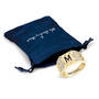 Personalized Diamond Dimensions Ring, Personalized Diamond Dimensions Ring 12028 0011 c pouch