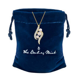 My Granddaughter I Will Always Love You Pearl and Diamond Journey Pendant 10880 0012 g gift pouch