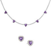 Love and Radiance Necklace with FREE Matching Earrings 12436 0017 b february