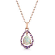 opulent opal and amethyst pendant UK OOAP a main