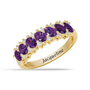 Genuine Amethyst Birthstone Ring 12394 0025 a main