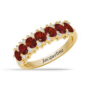 Genuine Garnet Birthstone Ring 12394 0017 a main