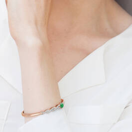 Personalized Copper & Jade Swirl Bracelet 12241 0012 m model