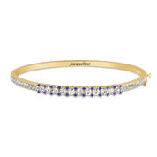 Birthstone Hearts Bangle 11396 0017 b february