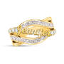 Golden Swirl Birthstone Ring 12672 0010 d april
