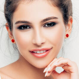 Everlasting Rose Earrings 11339 0025 m model