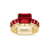 Born to Shine Birthstone Ring with Free Personalized Accent Band 12671 0011 a main
