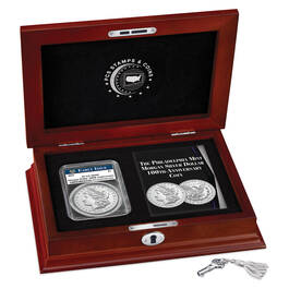 philadelphia mint morgan silver dollar anniversary C4M g Disp