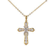 The Lords Prayer Diamond Cross Necklace 12799 0018 a main