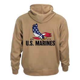 The Personalized US Marines Hoodie 11649 0046 d back