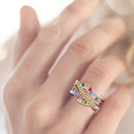 Rainbow Swirl Ring 12069 0011 m model