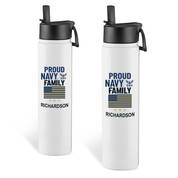 The Personalized Military Family Insulated Water Bottle Duo 12782 0116 b navy