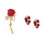 Endless Love Rose Pin with Free Matching Earrings 12343 0019 a main