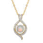Sparkling Embrace Genuine White Topaz Pendant 12302 0018 j october