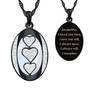 I Love You Personalized Diamond Pendant 6703 black
