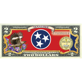State Bird and Flower Enhanced $2 Bill Collection 11346 0026 a Tennessee