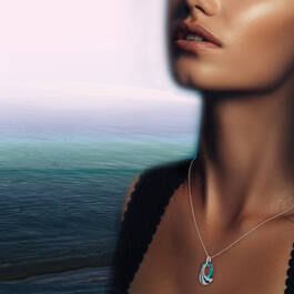 The Midnight Sea Crystal Pendant 12708 0018 m model