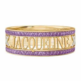 Personalized Birthstone Kiss Ring 6306 001 6 2