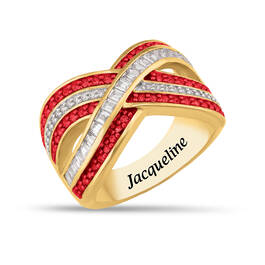 Birthstone Crisscross Ring 11841 0018 g july
