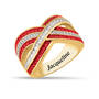 Birthstone Crisscross Ring 11841 0018 g july