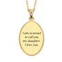 My Daughter I Love You Diamond Pendant with FREE Miracle Rose 1162 0093 c back