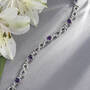 Genuine Amethyst & Sterling Silver Mom Bracelet, Genuine Amethyst Sterling Silver Mom Bracelet 11142 1681 m lifestyle