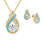 Birthstone Swirl Pendant with Free Matching Earrings 12210 0019 c march