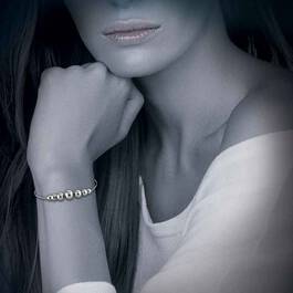 Silver Reflections Bolo Bead Bracelet 6107 001 7 3