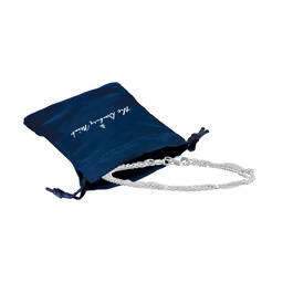 Polished Perfection Italian Silver Bracelet 12065 0015 g gift pouch