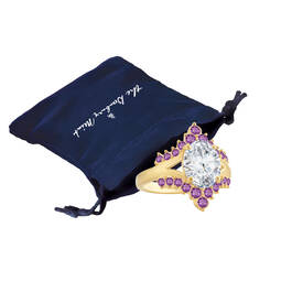 Personalized Birthstone Tiara Ring 10729 0017 o gift pouch