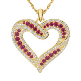 My Daughter My Best Friend Heart Journey Pendant 10217 0016 b front