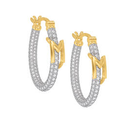 Diamonisse Inside Out Hoops 10820 0015 b initialM
