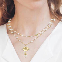 Guardian Angel Pearl Necklace 10804 0015 m model