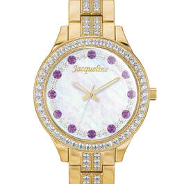 Personalized Birthstone Halo Watch 11445 0018 b february
