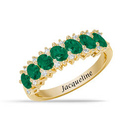 Genuine Emerald Birthstone Ring 12394 0058 a main