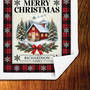 The Personalized Family Christmas Sherpa Blanket 12874 0016 b closeup