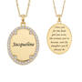Forever My Daughter Golden Pendant Set 12940 0016 d teardrop necklace