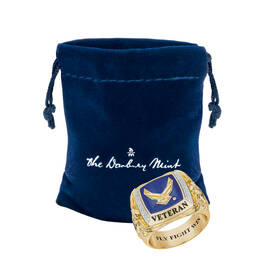 The US Air Force Diamond Heritage Ring 12827 0048 g giftpouch