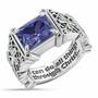“I Can Do All Things" Birthstone Ring, I Can Do All Things Birthstone Ring 6524 001 2 2