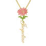 Birth Month Flower Pendant, Personalized Birth Month Flower Pendant 11904 0012 k november