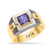 Personal Legacy Birthstone and Diamond Ring 12236 0019 b february