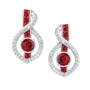 Birthstone Wave Earrings 2202 0069 g july
